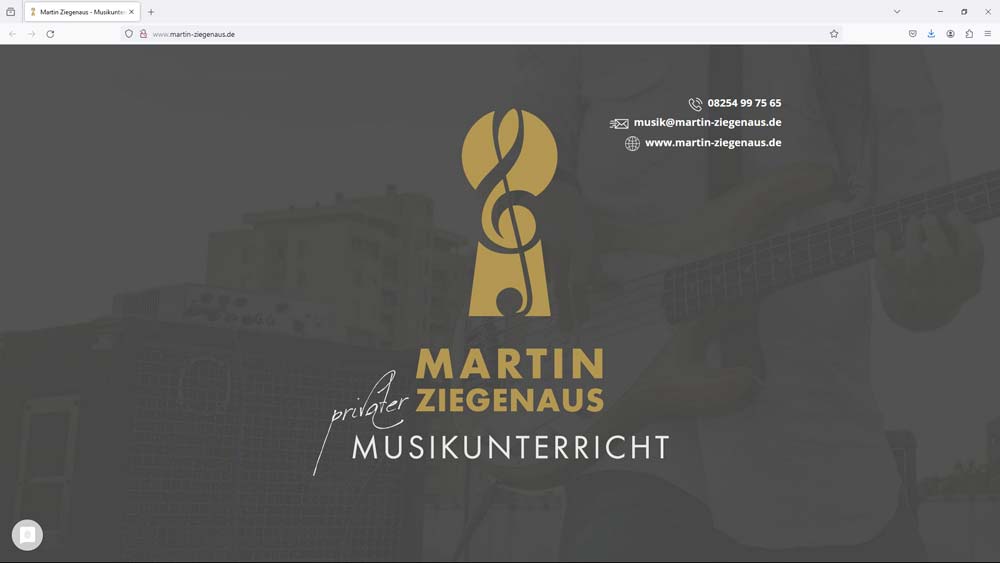 Martin Ziegenaus Musikunterricht